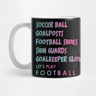 football equipment Mug